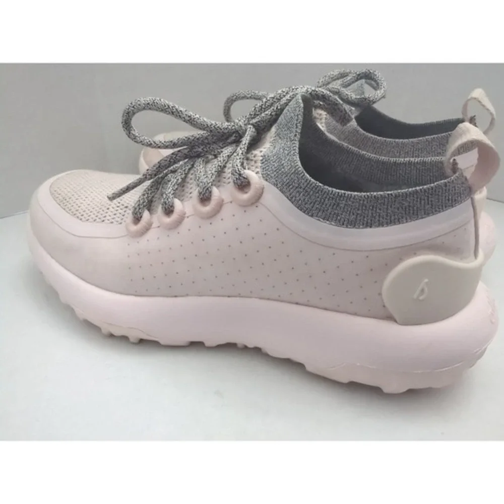 Allbirds Trail Runners Shoes Sz 7.5 Pink Gray Wool SWT Comfort‎ Hiking Sneakers